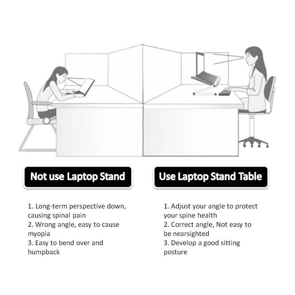 Foldable Ergonomic Laptop & Tablet Stand