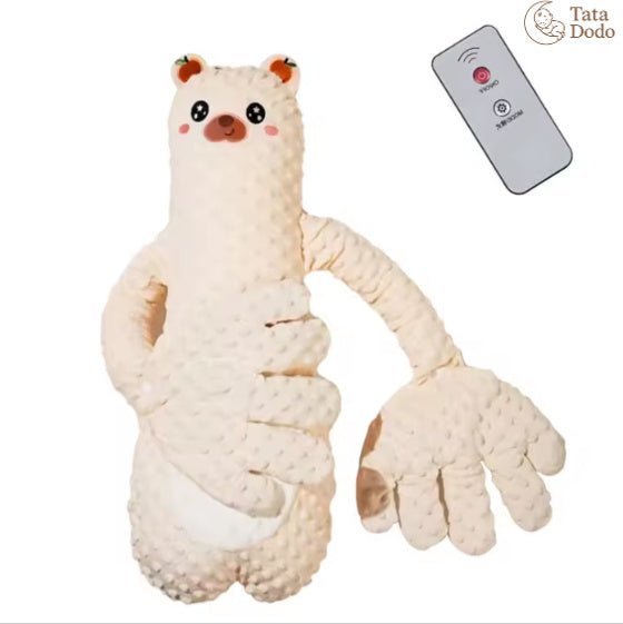 Infant Soothing Pillow with Hand Remote – Plush Cartoon Baby Comfort for Sleep & Toddler Relaxation