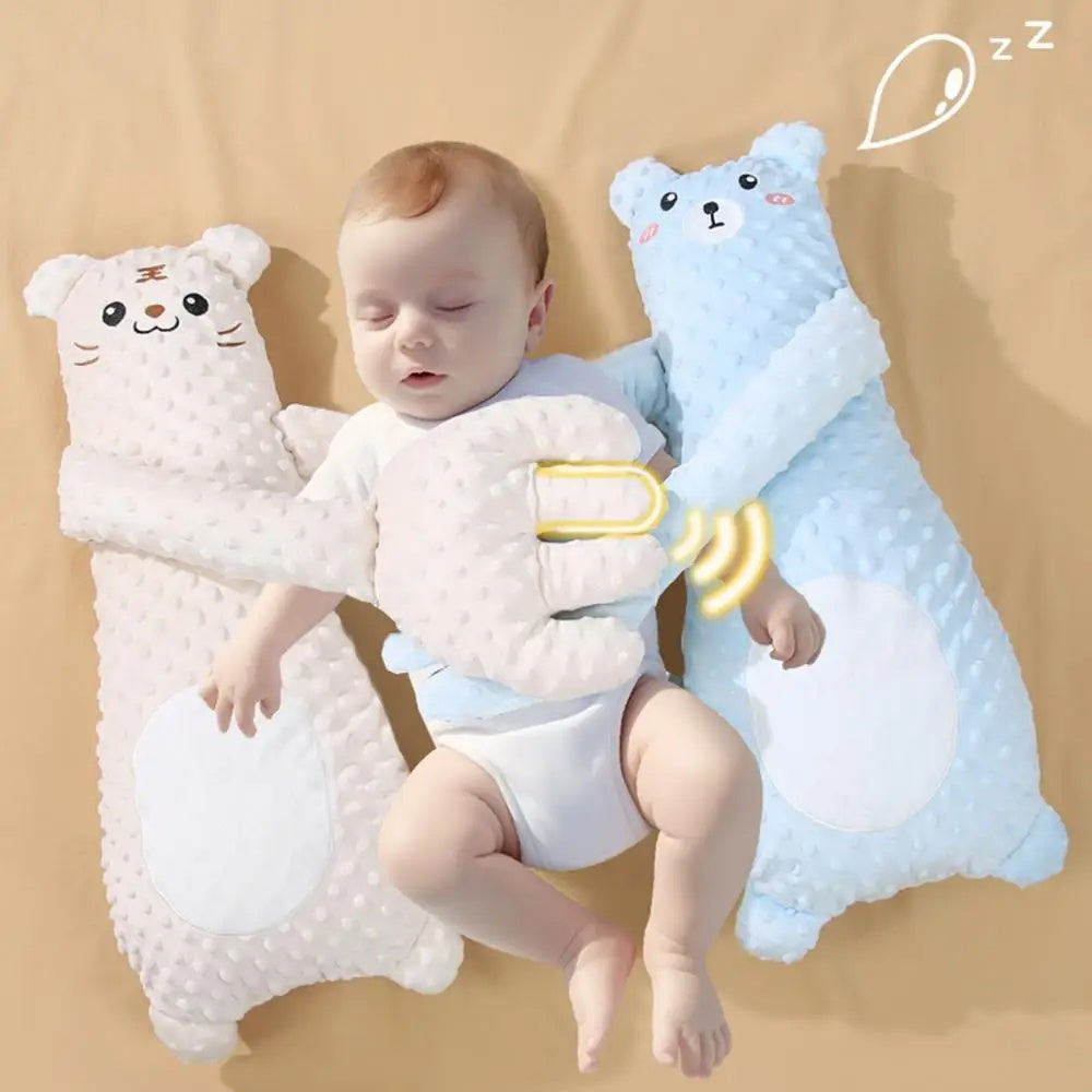 Infant Soothing Pillow with Hand Remote – Plush Cartoon Baby Comfort for Sleep & Toddler Relaxation
