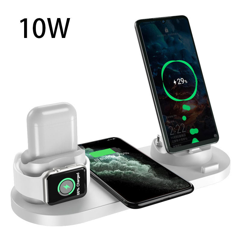 6-in-1 Wireless Charging Station – Fast Charger Dock for iPhone, Watch & AirPods
