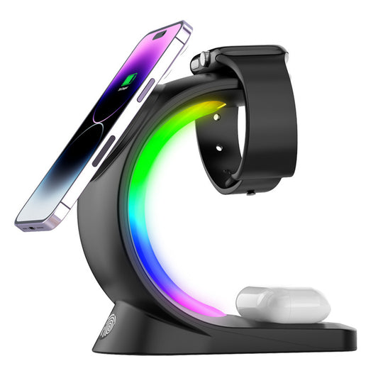 4-in-1 Magnetic Wireless Charger Dock Fast Charging for iPhone, Apple Watch & AirPods