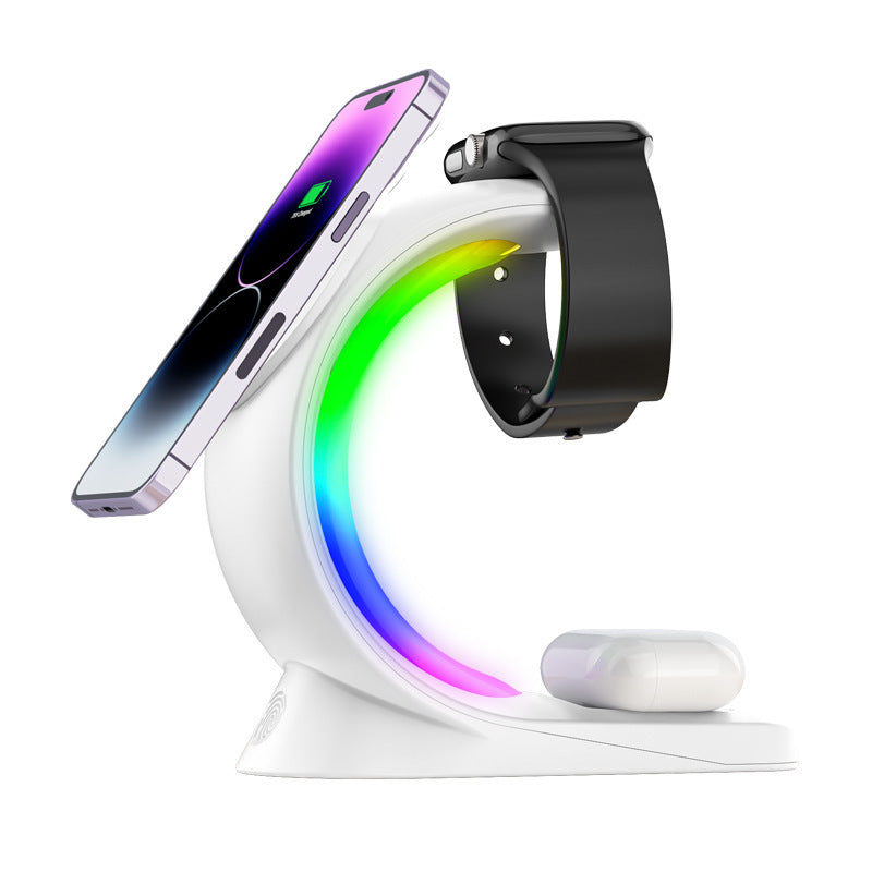 4-in-1 Magnetic Wireless Charger Dock Fast Charging for iPhone, Apple Watch & AirPods