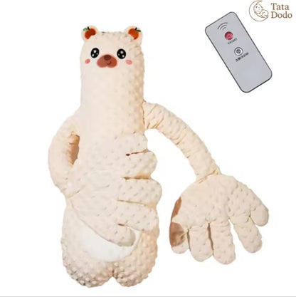 Infant Soothing Pillow with Hand Remote – Plush Cartoon Baby Comfort for Sleep & Toddler Relaxation