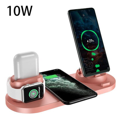 6-in-1 Wireless Charging Station – Fast Charger Dock for iPhone, Watch & AirPods