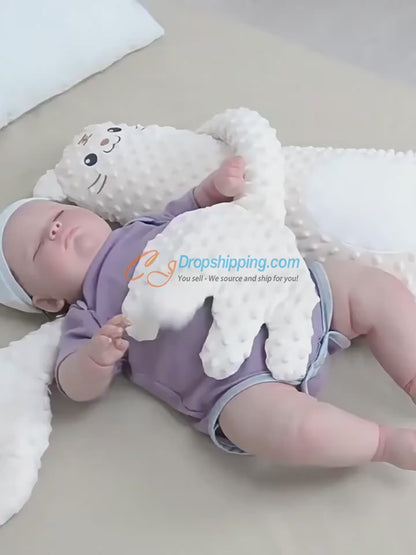 Infant Soothing Pillow with Hand Remote – Plush Cartoon Baby Comfort for Sleep & Toddler Relaxation